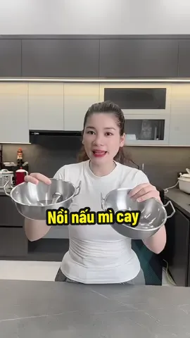 Nồi nấu mì cay nhỏ gọn tiện lợi #noinaumi #noinaumicay #noiinox 