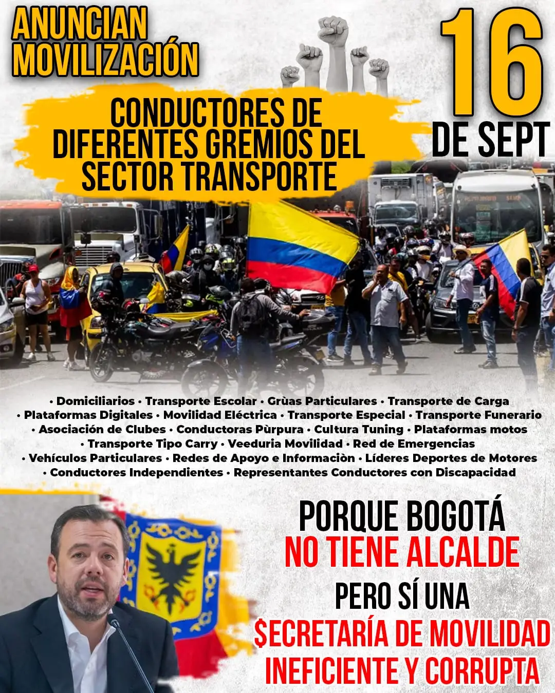 Se unen todos los gremios de conductores para levantar la voz para acabar con tanta Mafia y Corrupción 🏍️🚗🚲🚕🛺🏎️🚚🚜