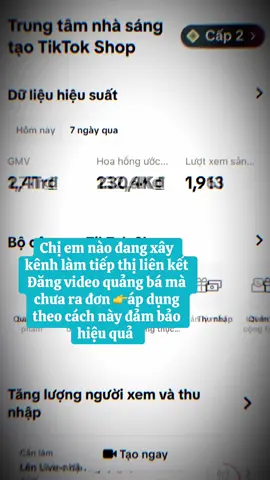 Khởi đầu hơi khó khăn, cùng nhau cố gắng nha các mom iu ơi 😍🫶🫶#xuhuong #tiepthilienkettikokshop #tiepthilienket #saocheplienket #affiliatemarketing 