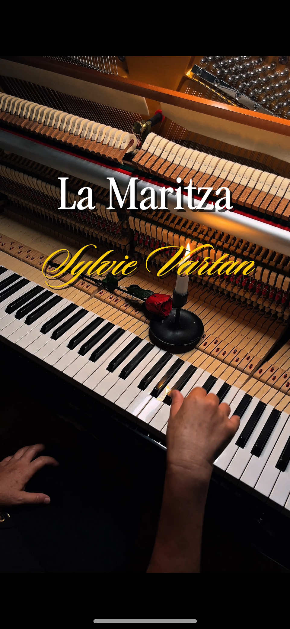 La Maritza 🥀🤍 #candlenotes #piano #pianocover #lamaritza 