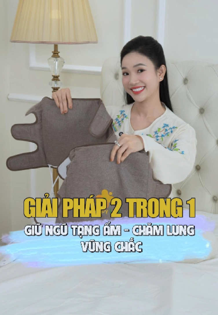 Giải pháp 2 trong 1 tiện lợi tới từ đôi đai đầu gối ngải cứu cao cấp chính hãng Happy Life nhà em An #hoangthinhan #chamsocsuckhoechudong #thamngaicuu #thamngaicuudongy #happylife 