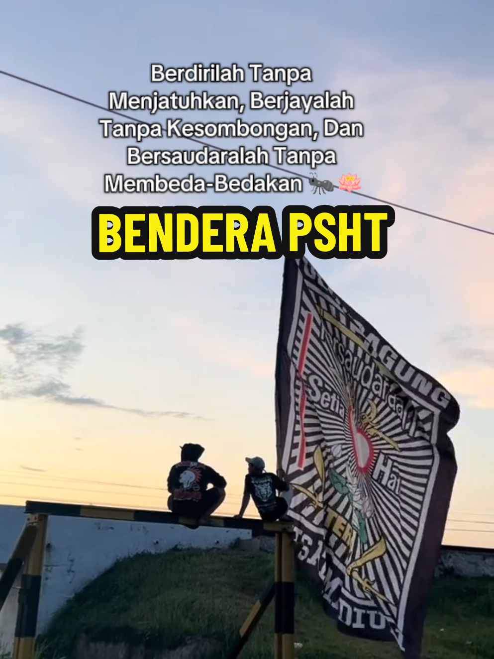 Bendera PSHT cek keranjang yha#benderapsht #psht #pshtpusatmadiun #wibgajian 