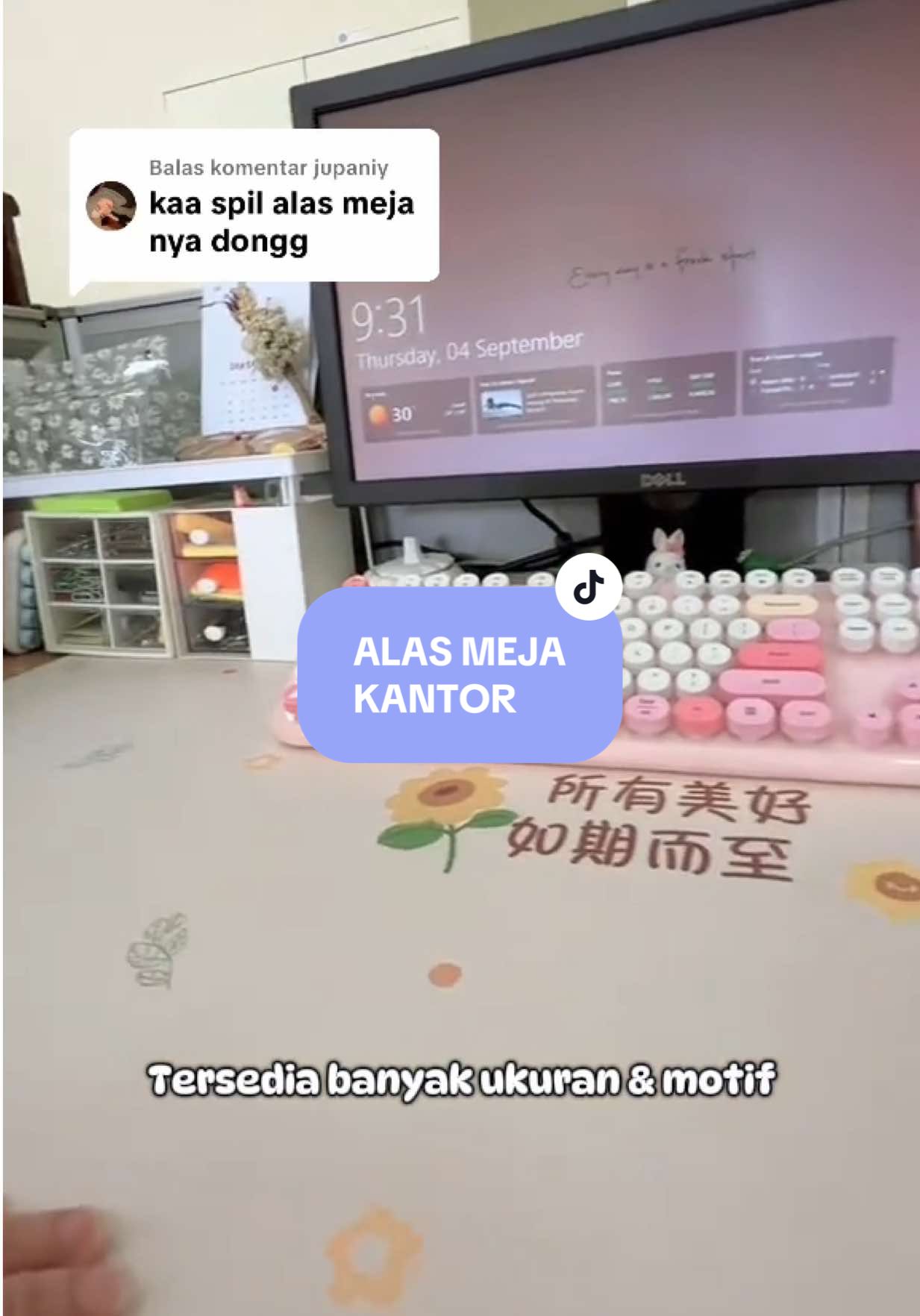 Membalas @jupaniy  #mejakerjakantor #mejakerja #mejakerjaaesthetic #alasmeja #worklife 