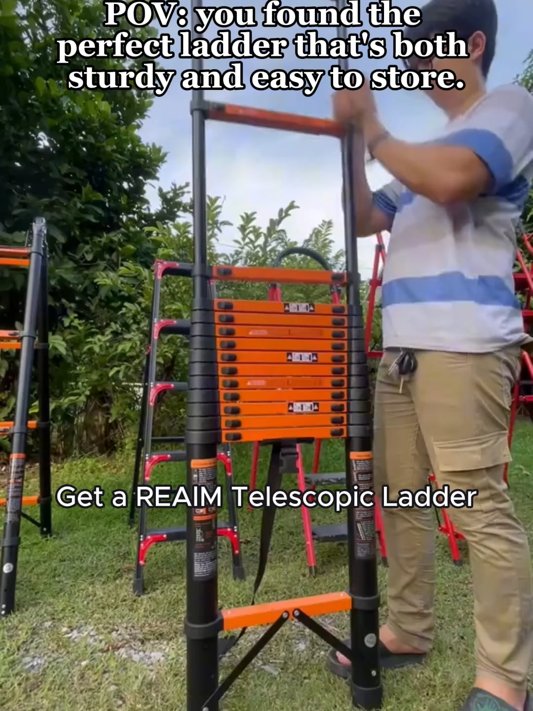 Shop now 🔥 for a low price 💰 and take your home improvement to new heights!#ladder #stainlesssteel #foldable #aluminium #homeimprovement #DIY #tendencia #antislip