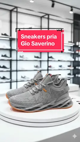 Gio Saverino Sepatu Sneakers Pria leo black casual shoes 📈 #cekoutsekarang #sepatumurah #sepatupria #sepatucasual #sepatusneakers 