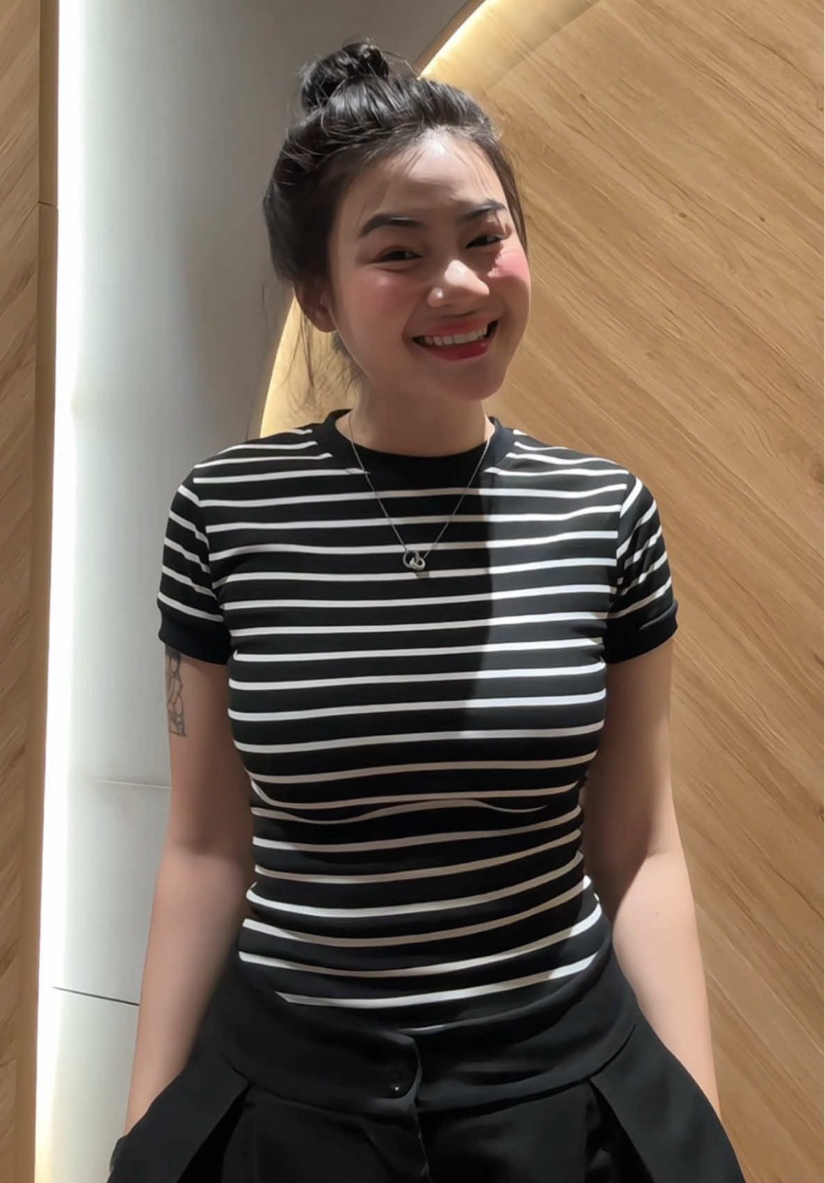 Áo kẻ ngang chất thun form body iu lun #aothun #aothunke 