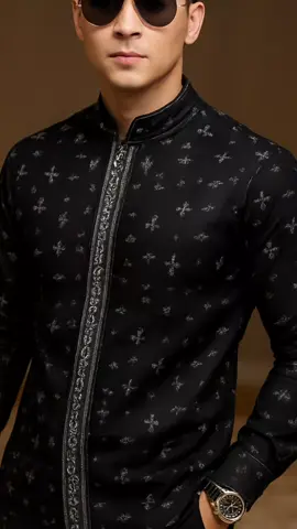 PAKEANKULO Koko Batik Pria Premium Slimfit Motif Sakha Bilal Hitam dan Navy Lengan Panjang#kokobatik #kemejacowok #modalkontendoang #fypage #zyxcba 