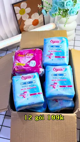 Combo 10 gói tặng 2 băng vệ sinh thảo mộc bạc hà 109k miễn ship #emchintaphoa #xuhuong #xh #bangvesinh 