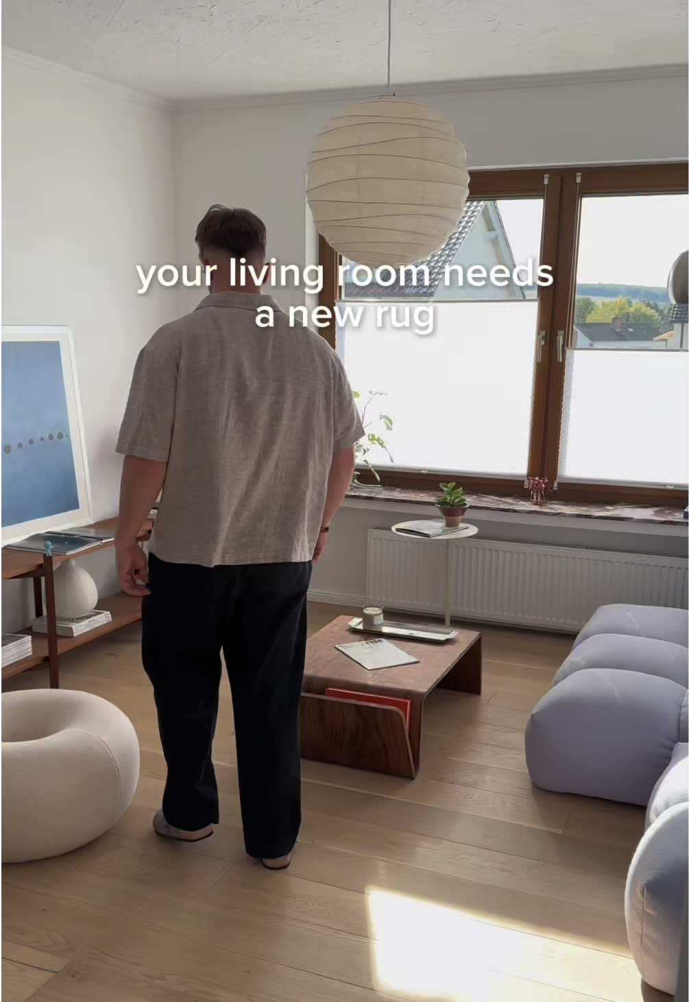 anzeige / ad   got a new rug for my living room. it’s the wool rug beads cream 160x230 with the rug pad prima from @benuta – check them out if you’re looking for a new one.   . . . . #benuta #rug #livingroom 