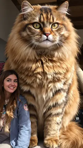 Massive Housecat 😝🐈💕 #fyp #cat #catsoftiktok #catlover #ai 