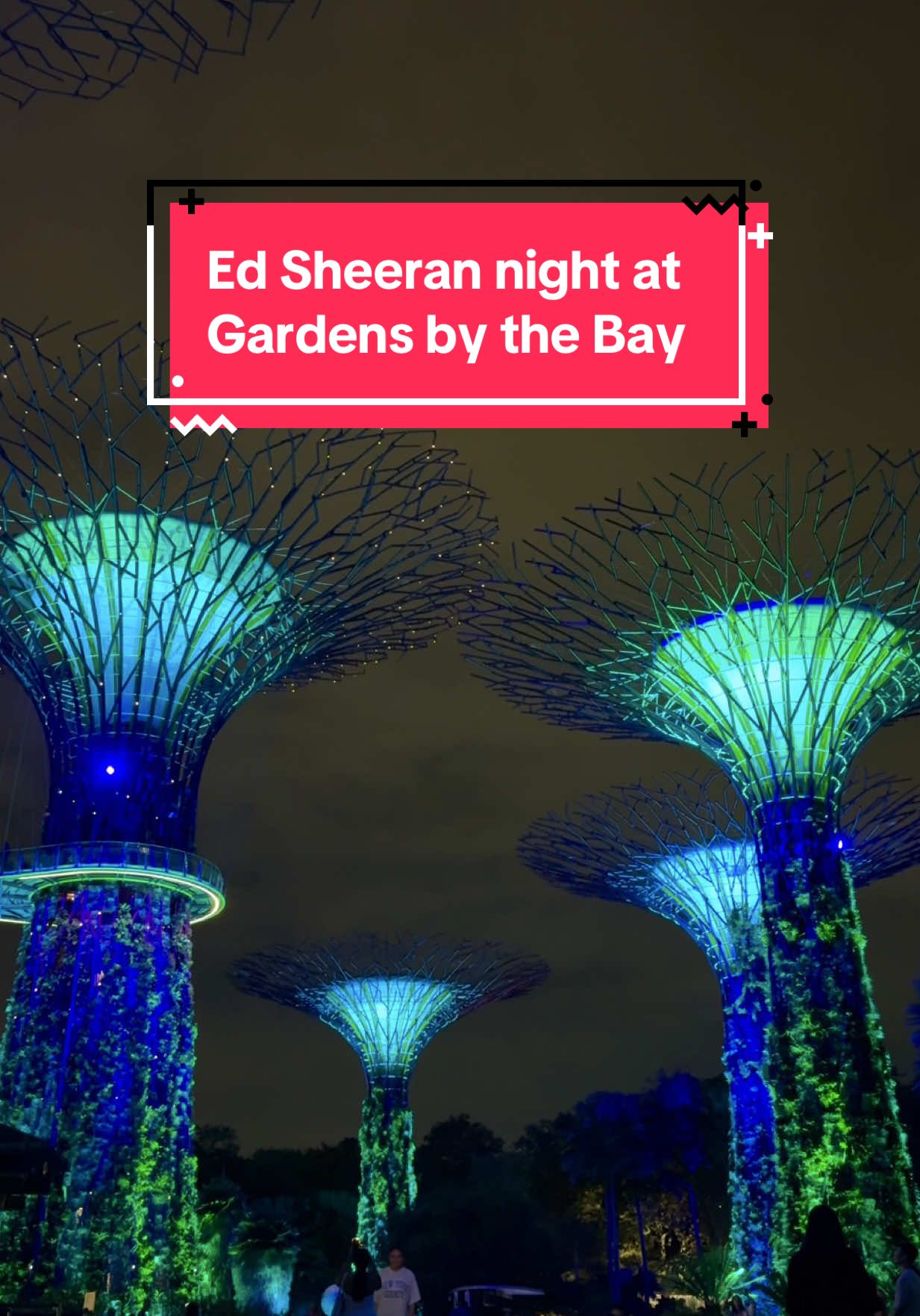 One hour of Ed Sheeran music at the Supertree Grove 😍💙 13 & 14 September 2025 9.00pm – 9.45pm #edsheeran #gardensbythebay #singapore #thingstodoinsingapore