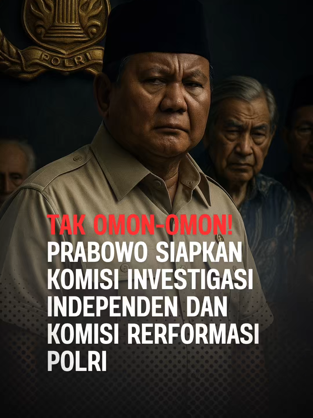 Bukan sekadar janji manis, Presiden Prabowo membuktikan keberpihakannya pada rakyat dengan menyiapkan Komisi Investigasi Independen untuk mengungkap prahara Agustus serta Komisi Reformasi Polri demi menjawab keresahan para tokoh bangsa. Inilah bukti nyata pemimpin yang berani berdiri di sisi rakyat. #birosuararakyat  #prabowosubianto🇮🇩 #politikindonesia #reformasipolri #pemerintahbersih #indonesiamaju #birosuararakyat
