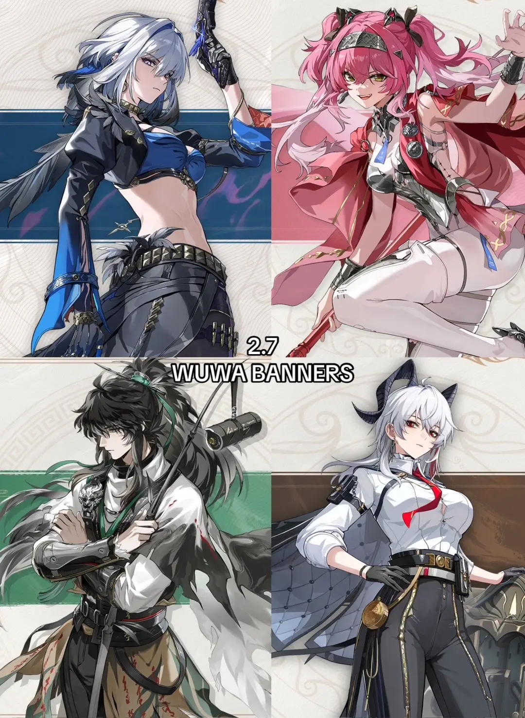 Phase 1: Galbrena Lupa  Sanhua Mortefi Lumi Phase 2: Qiuyuan Zani  Yangyang Taoqi Danjin #galbrena #qiuyuan #wuwacreator #wuwaedit #gacha #fyp #viral 