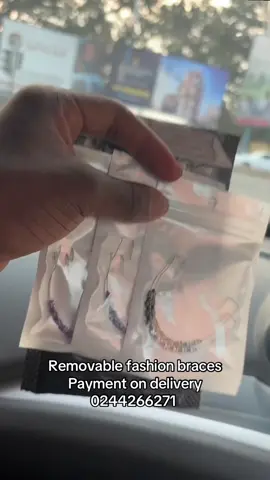 Removable fashion braces. Few braces left guys 💜🦋. #removablebraces #tiktokmademebuyit #ghanatiktok🇬🇭 #bracestok 