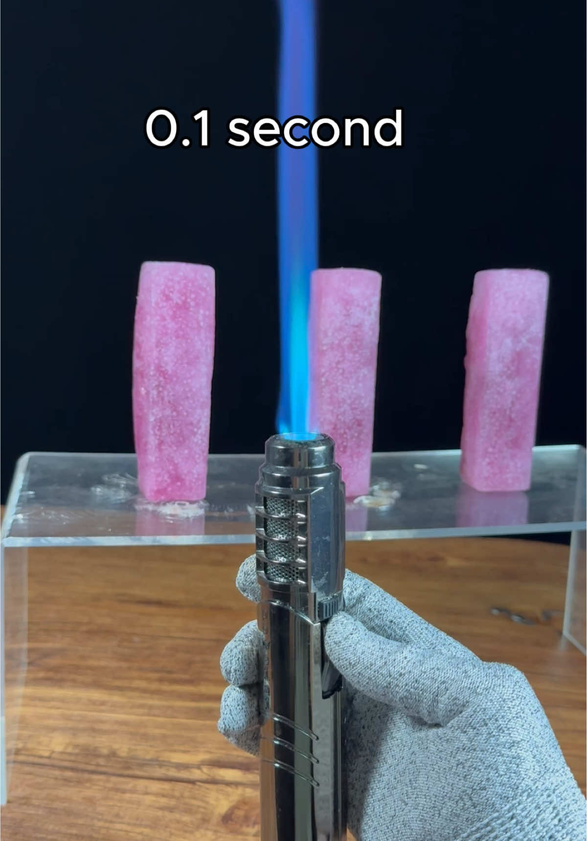 Powerful Lighter vs Ice Cubes#satisfying #experiment 