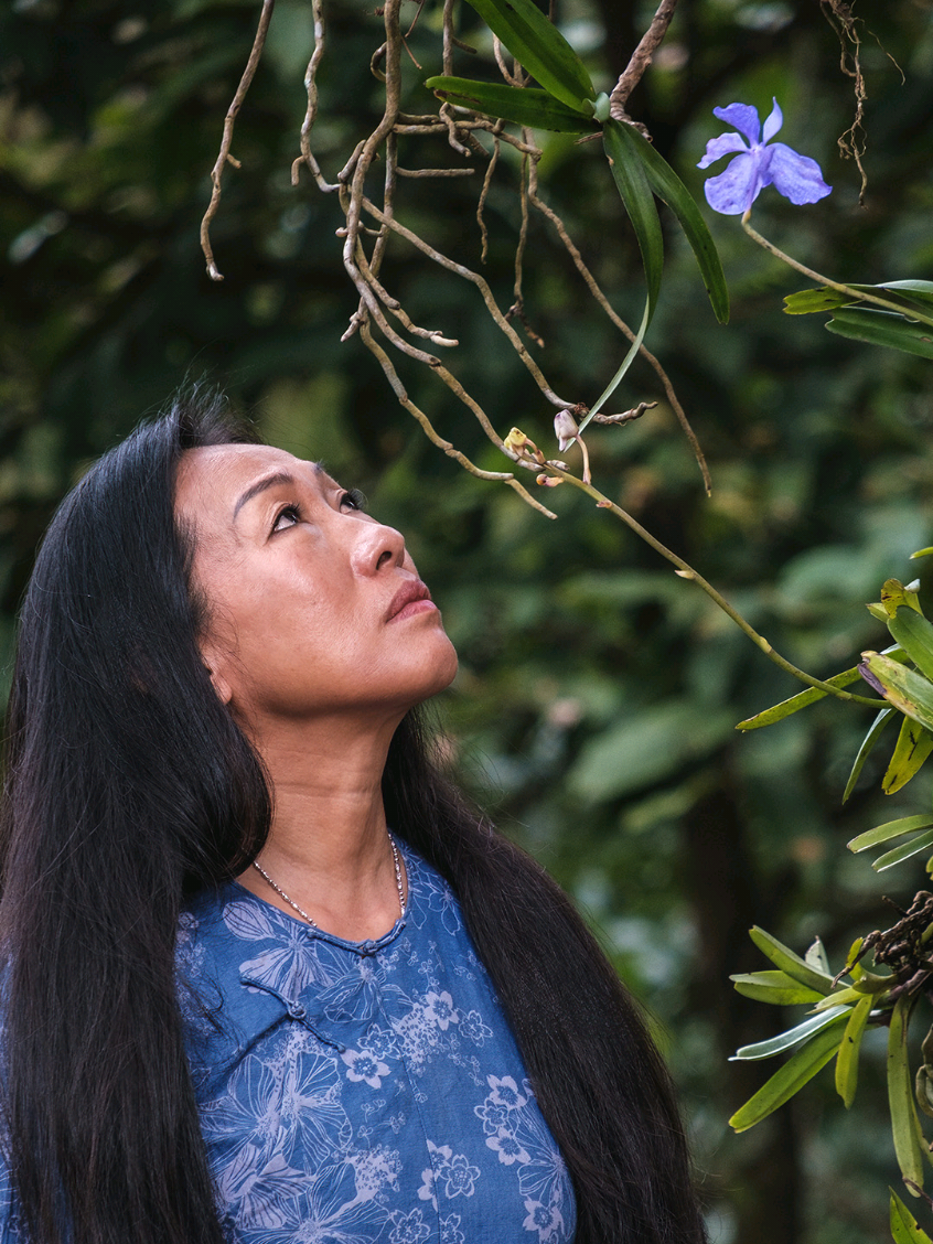 As part of #ActingForLivingBeauty, Guerlain is proud to support leading experts to help preserve nature's balance. Supported by the Maison, Minguo Li-Margraf works tirelessly to preserve the tropical forest of Tianzi in Yunnan, China, since 2009. 🌺 Images from “Vanda Lan: the Orchid of Ten Thousand Generations” by filmmaker Luc Jacquet, a new documentary available on YouTube. — #GuerlainCommitment  #OrchidéeImperiale #VandaOrchid #Tianzi 