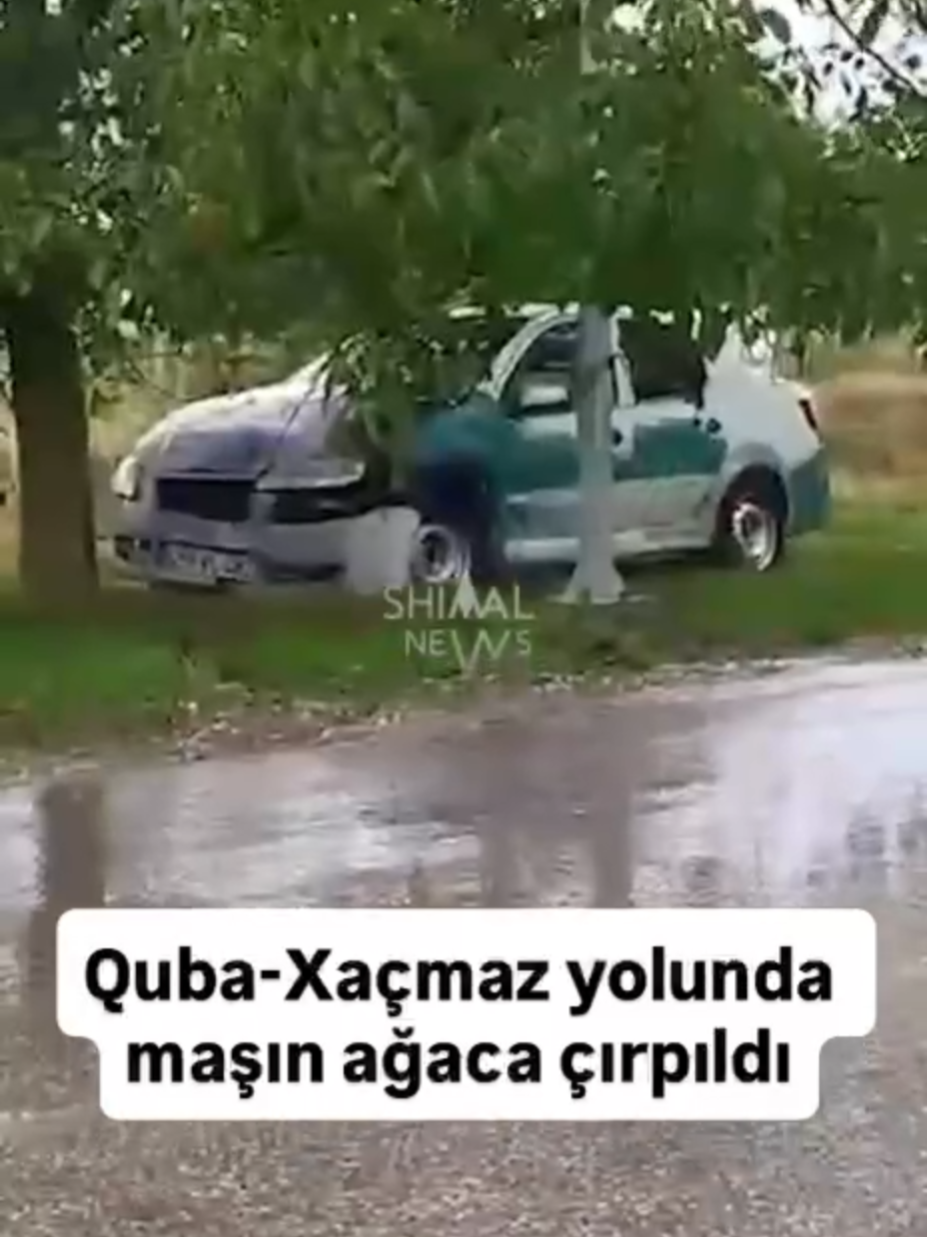 Dünən yağan güclü yağış nəqliyyatın hərəkətində təhlükə yaradaraq qəzaya səbəb olub. Shimal.News-un məlumatına görə, yağışdan sonra yolda yaranan su gölməçələri sürücülər üçün təhlükə yaradıb. Belə ki, Quba-Xaçmaz yolunun Zərdabi qəsəbəsi ərazisindən keçən hissəsində yol-nəqliyyat hadisəsi baş verib. 