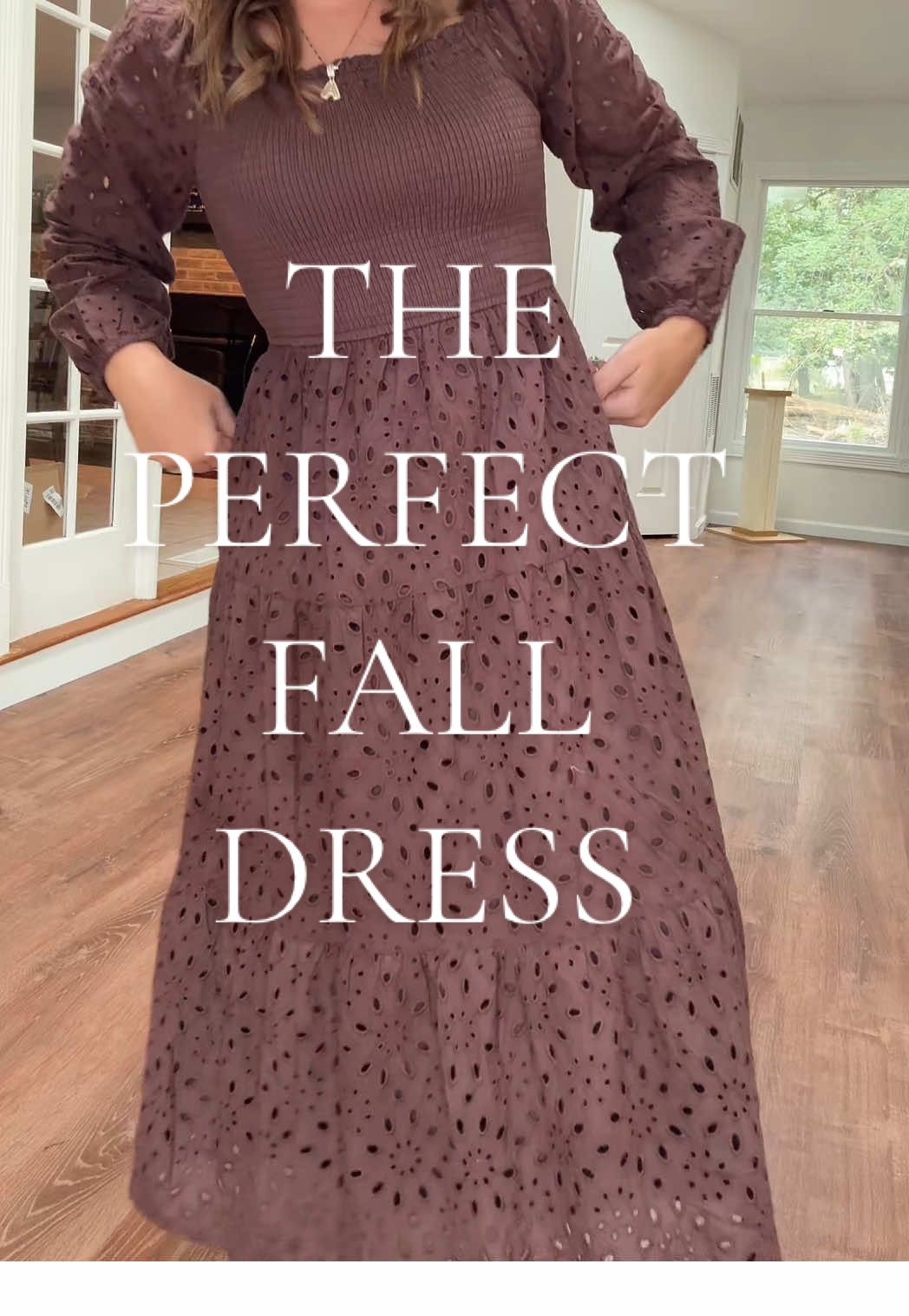the sweetest cutest and most modest fall dress #dress #longdress #modestdress @ZESICA 