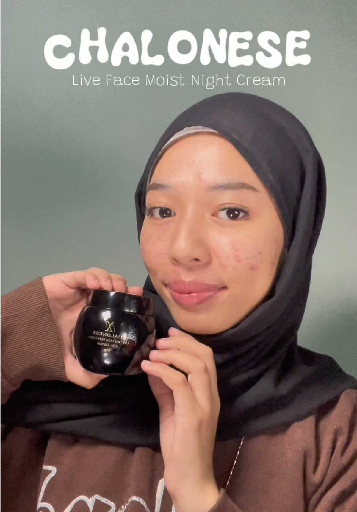 2 in 1 (moist + night cream) yang manfaatnya bagus buat kulit wajah apalagi soal kerutan dan flek hitam🫰🏻 #chalonese #chalonesemoisturizer #fyp 
