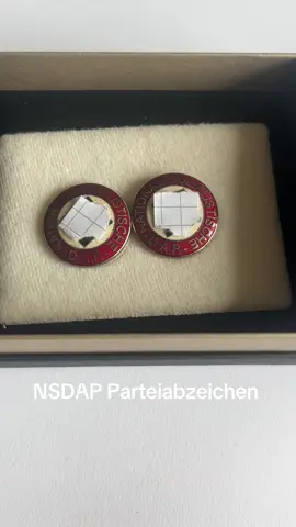 ‼️Wird nur aus geschichtlichen Zwecken gezeigt, ich unterstütze keine Ideologien‼️ Hierbei handelt es sich um Parteiabzeichen vom RZM Hersteller M1/129. Die Abzeichen wurden wie man sieht zu Manschettenknöpfen  umgearbeitet. #History 