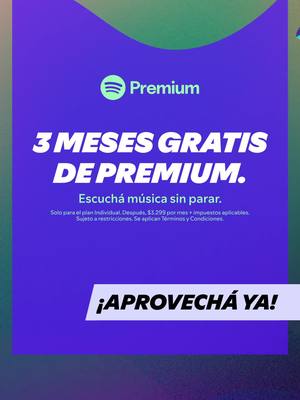 No dejes pasar la oportunidad de escuchar música sin anuncios. Tus oídos te lo van a agradecer.