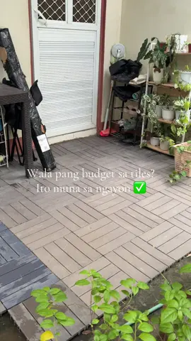 Ganda nya sa mini terrace namin di na dugyutin tyaka hindi na din madulas pag umuulan #brick #tile #tiles #Home #terrace 
