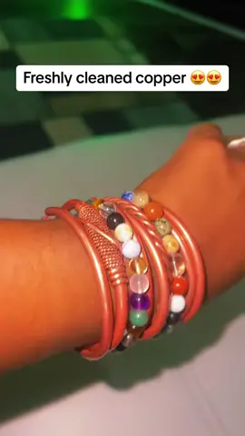 I used ketchup this time 🤭 #copper #copperjewelry #copperbracelet 