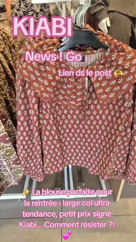 Blouse avec large col :  https://c3po.link/QMdnSnQhAp @Kiabi #modewomen #Tendance2025 #kiabifrance #tendanceautomne #tiktokfrance 