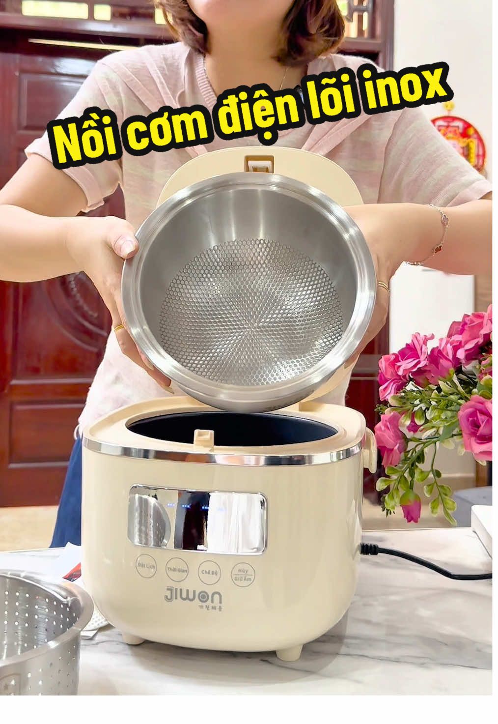 Nồi cơm điện lõi inox nấu tách đường #noicomdien #noicomdiencaocap #noicomdientachduong #noicomdienlonginox #noicomdienjinwon 