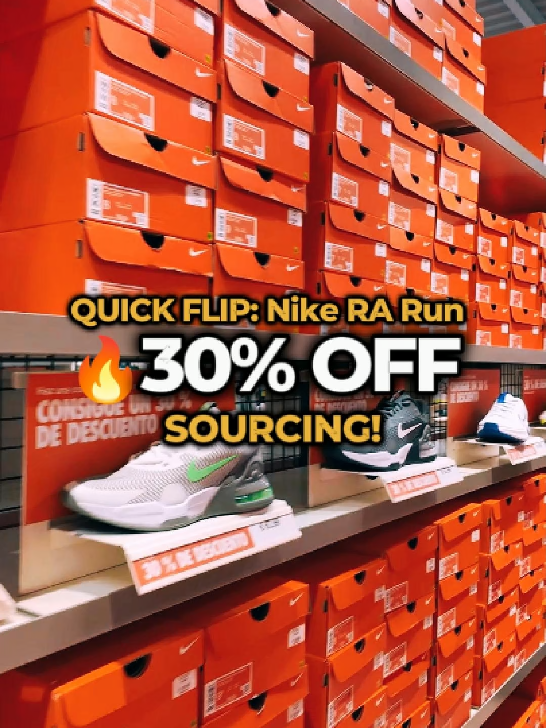 Quick Nike RA sourcing run ✅ 30% OFF across multiple aisles of Nike shoes 👟. I only grabbed 15 pairs this time, but this is just the start — next outlet stop means even more sourcing opportunities for Amazon FBA. Retail Arbitrage is all about spotting the discounts, moving fast, and stacking profit 💸. If you’re into Nike reselling, RA hauls, or Amazon FBA sourcing in Europe/UK, follow along for real behind-the-scenes flips, numbers, and strategy 🚀. #AmazonFBA #AmazonSeller #FBA2025 #OnlineBusiness #FBAcommunity #EntrepreneurLife #amazonfbatips #ResellingJourney #AmazonReseller #AmazonBusiness #ResellingTips #retailarbitrage #familybusiness #nikera #sneakersra #nikehaul #flippingshoes #flippingsneakers #fbasourcing #productsourcing #productsourcingtips #fyp #foryoupage❤️❤️ #fypuk🇬🇧📍