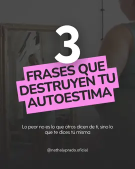 👉 Lo que más destruye tu autoestima no es lo que otros dicen… es lo que tú misma te repites en silencio. Si cada día piensas que no eres suficiente, que vas a decepcionar o que tu voz no importa, terminarás apagando tu esencia. 💡 Cambiar tu diálogo interno es la clave para recuperar tu poder y empezar a vivir la vida que mereces. 💜 Guarda este mensaje y compártelo con alguien que hoy necesita recordarlo. …………………… #autoestima #amorpropio #reprogramatumente #paratiiiiiiiiiiiiiiiiiiiiiiiiiiiiiii  #elpoderdesertú 