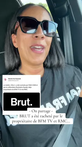 Les milliardaires rachètent tous les médias on se demande pourquoi ? En attendant, prenez bien soin de vous, prenez bien soin des autres. Big kisses ♥️🙏🏾💋 ##brut##vente##saade##media