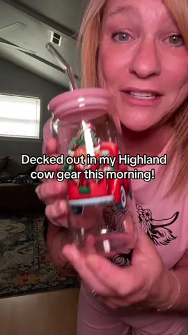 Today is a good day to stay in cute pajamas and drink from cute cups! #highlandcowpajamas #highlandcowcup #pajamas #sipsiphooray #cups 