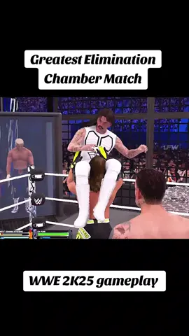 🙏 Please TikTok don't under view my video 🙏 📷 | Greatest Elimination Chamber Match 2k25 gameplay  . . . #fyp #cody #tiktok #wwe2k25 #wwetiktok 
