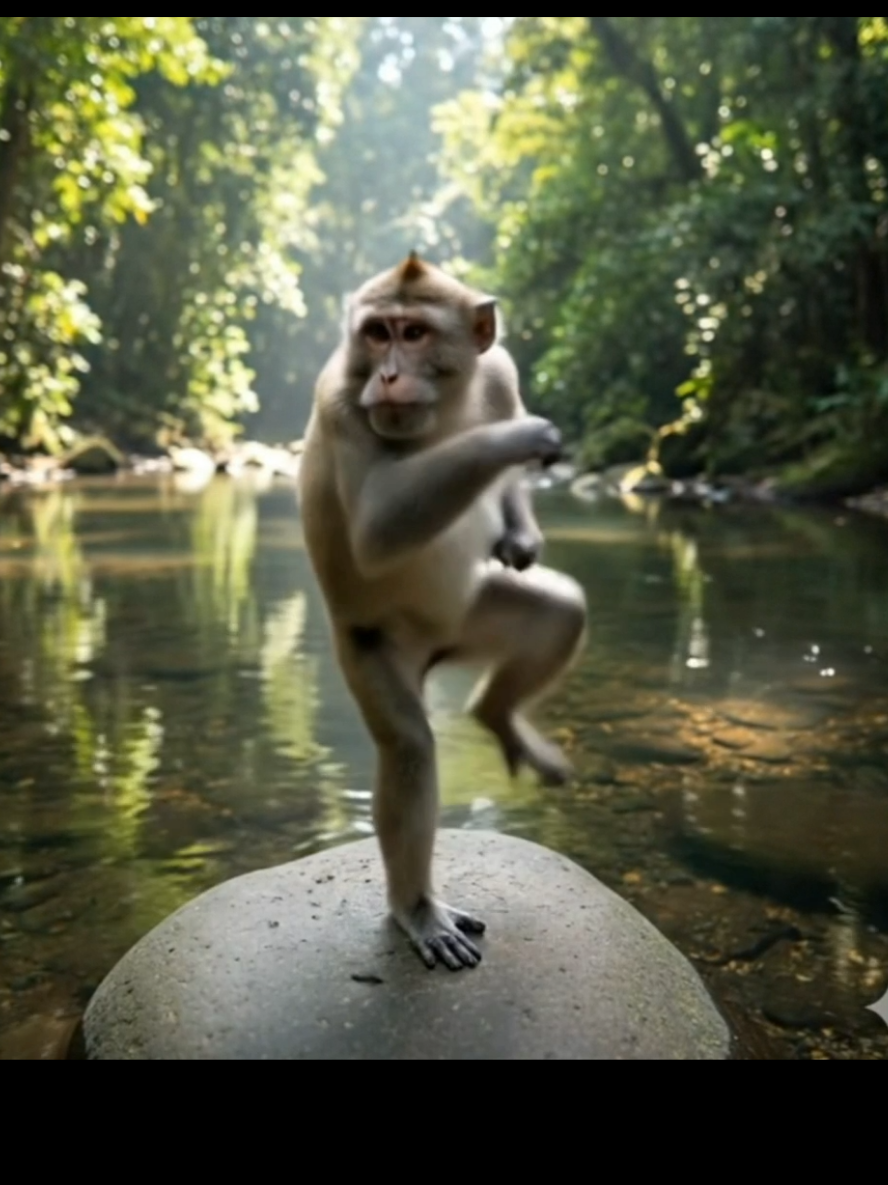 Monkey Kungfu #kungfu #monkeykungfu #monyetlucu #monyettiktok #monyettiktokviral 