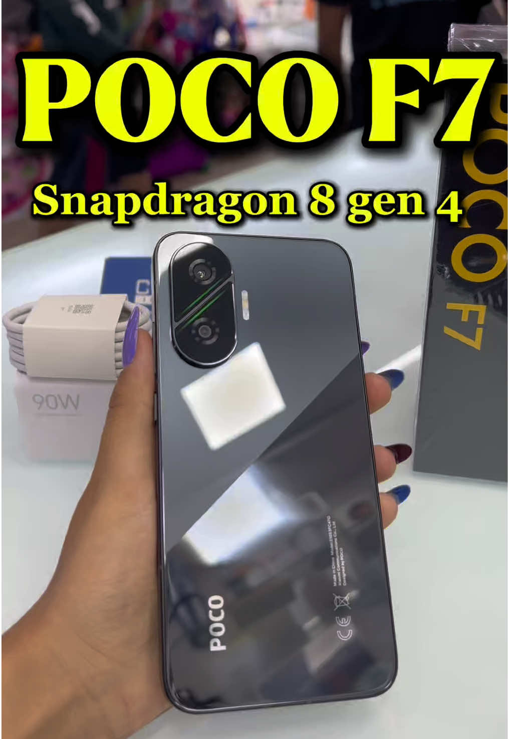 Poco F7 a mais nova novidade 💥🚀 #pocof7  *Cyber Imports*  Camelódromo de Campinas *1* Corredor central  Loja 168 Corredor enfrete a loja Pantanal  Enfrente uma loja de brinquedos  Faixada azul  Parcelamos em até 12 vezes com juros! Fazemos entregas, com taxa! Trabalhamos com Produtos novos e originais! Obs: Não aceitamos outros aparelhos na troca.
