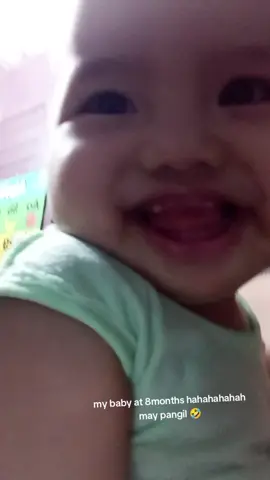 hahahahha tawa talaga Ako ng tawa pag nakikita ko pangil nya. 🤣 #trending #fyp #babytiktok #teethingbaby #fyppppppppppppppppppppppp 