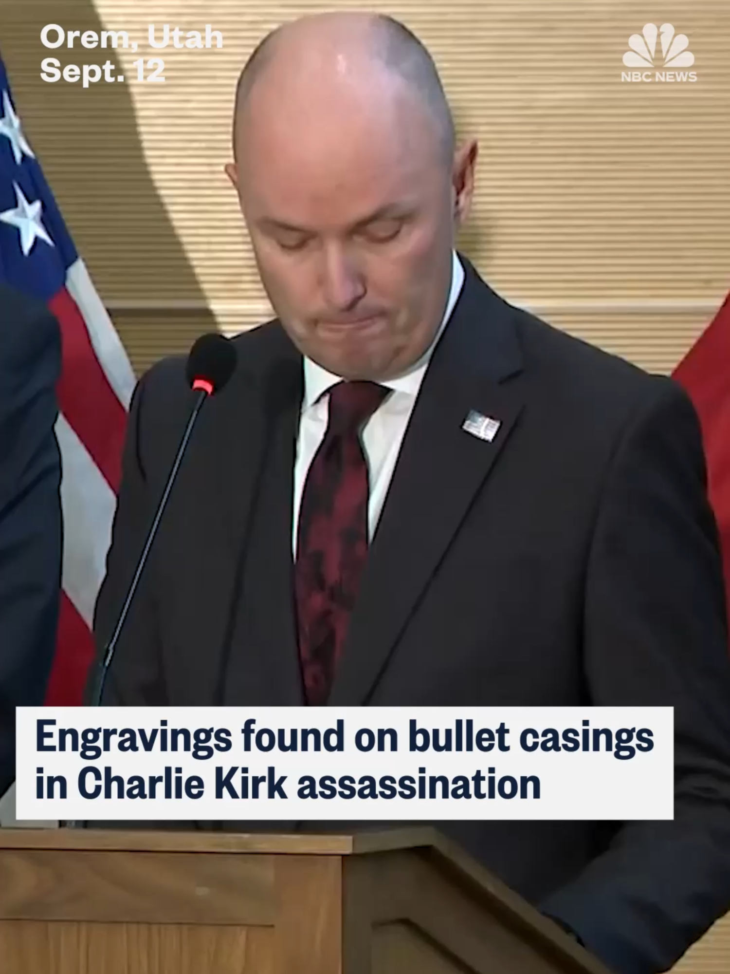 Officials in Utah say messages were found inscribed on bullet casings found near the rifle they believe was used to shoot and killed Charlie Kirk at Utah Valley University.