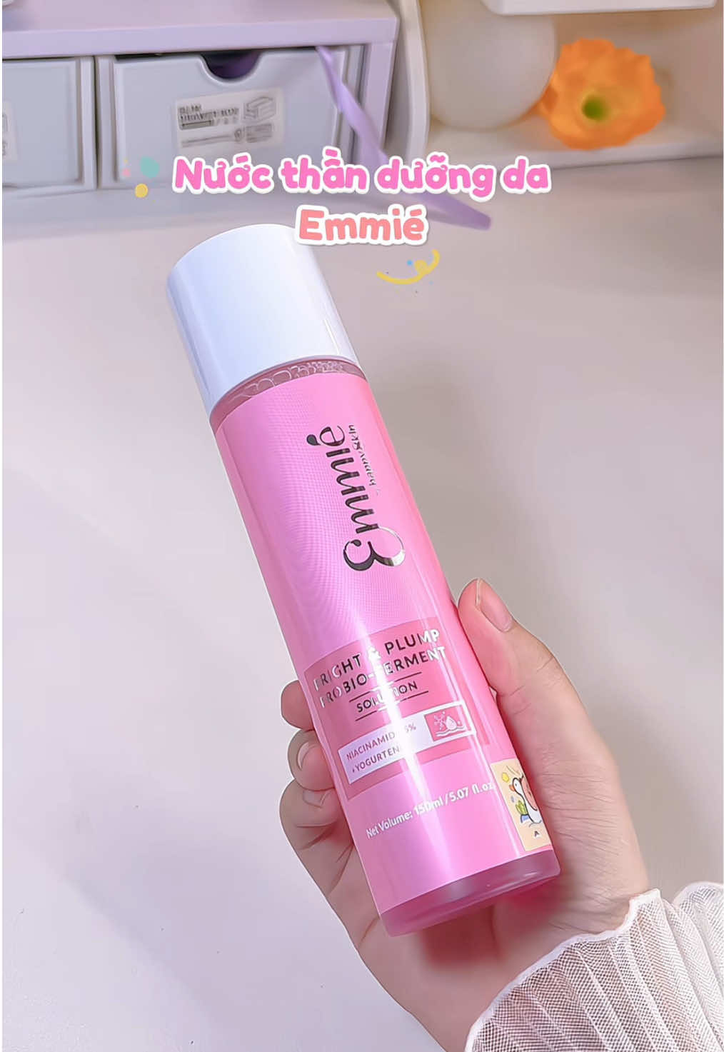 Nước thần dưỡng da Emmié thấy chị HL khen nên rinh ẻm liền, mà dùng siu mê á mọi người oieee 🌸🌸🌸 #emmiebyhappyskin #nuocthanemmie #emmie #nuocthanduongda #happyskin 