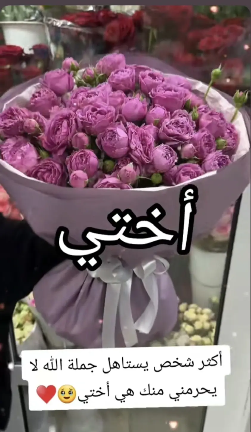 #الله لا يحرمني اختي الغاليه#