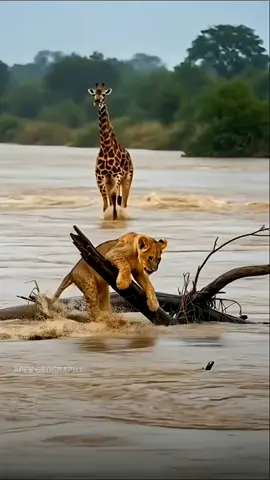 Animals save the day from deadly forest disaster! #rescue #animals #wildlife #giraffe #disaster 