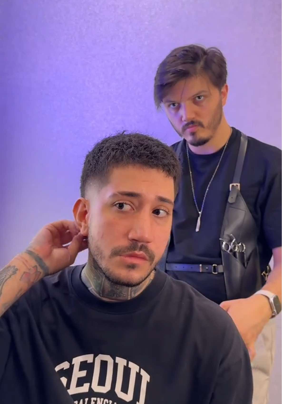 The meeting of style and Style💈 #ilkererenhairstudio #hair #style 