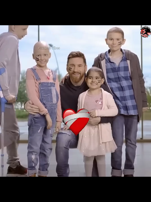 Moments respect Messi with kids in football #Messi #football #Soccer #fyp #footballtiktok 