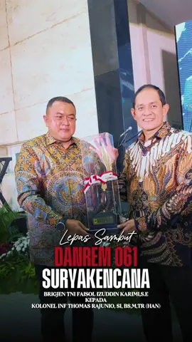 Malam Ini Saya Menghadiri Kegiatan Lepas Sambut Danrem 061/Suryakencana, Dari Brigjen TNI Faisol Izzudin Karimi, S.E. Kepada Kolonel Inf Thomas Rajunio, SI, BS,M,TR (HAN). Terima Kasih Atas Dedikasi Dan Pengabdian Brigjen Faisol Selama Ini, Serta Selamat Bertugas Kepada Kolonel Thomas Rajunio.Semoga Allah SWT Senantiasa Memberikan Kesehatan, Kekuatan, Dan Keberkahan Dalam Setiap Langkah Pengabdian Bagi Bangsa Dan Negara... SALAM BOGOR ISTIMEWA 🇲🇨 KUTA UDAYA WANGSA.