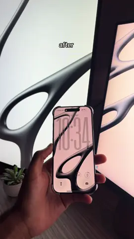 before and after customizing my iPhone, widgets in bio #iphone #iphone16pro #minimal #aesthetic #Tech 