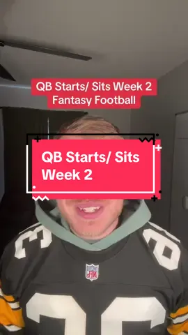 QB Starts and Sits for Week 2 of fantasy football #fantasyfootball #fantasyfootballtips #fantasyfootballadvice 