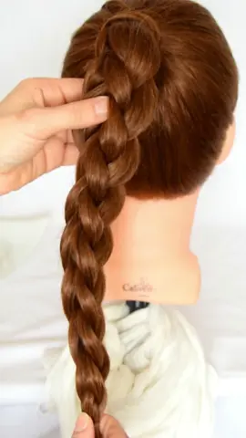 Super cute back to school hairstyle for long hair 🤎 #braidsformyhair  #braids  #hair #hairtok #peinados   