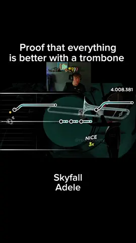 Skyfall by Adele on trombone. #trombonechamp #trombone #gaming #skyfall #adele 