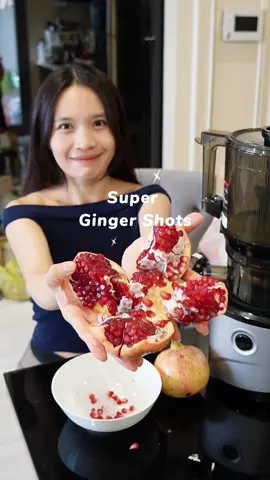 Ginger shots Lựu 😄😄 ngon, tốt sức khoẻ tim mạch và đẹp da lắm nhaaa#vtmgr #FoodFestOnTikTok #LearnOnTikTok 