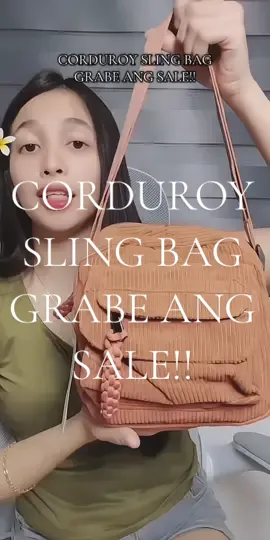 CORDUROY SLING BAG GRABE ANG SALE!! #trendybags #fashion #bagsforwomen #slingbag #crossbodybag #corduroy 
